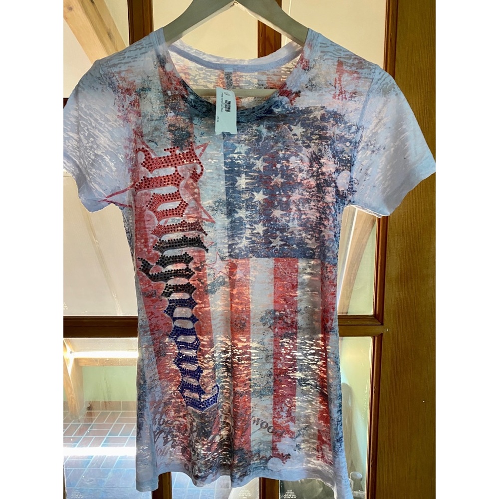 Womens Hollywood Flag Top